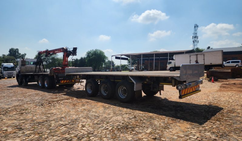 
								2016 Mercedes-Benz 3535 Twinsteer with Atlas 168CS Brick Crane and 2016 Afrit Drawbar Trailer full									