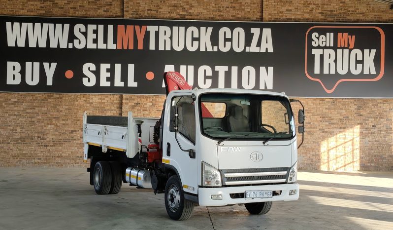 2017 FAW 8.140 TIPPER WITH FASSI F50 CRANE