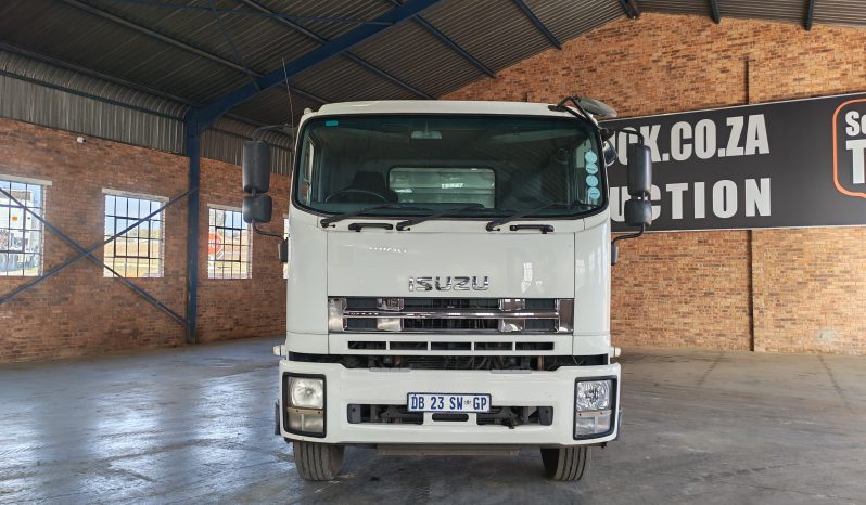 2014 ISUZU FXZ 26-360 FLAT DECK WITH PALFINGER PK 15500 BRICK CRANE
