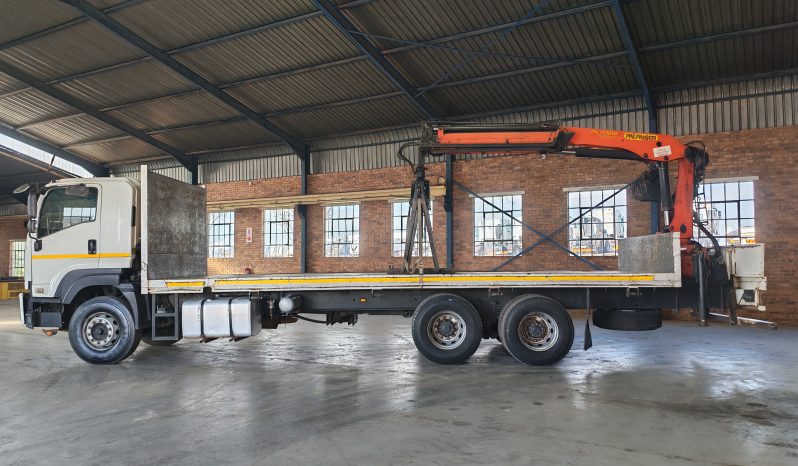 2014 ISUZU FXZ 26-360 FLAT DECK WITH PALFINGER PK 15500 BRICK CRANE