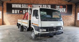 2014 TATA  LPT 813 4 TON DROPSIDE WITH MAXILIFT CRANE