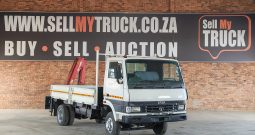 2014 TATA  LPT 813 4 TON DROPSIDE WITH MAXILIFT CRANE