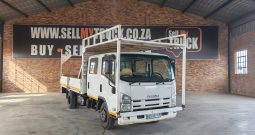 2015 ISUZU NPR 400 AMT DOUBLE CAB WITH DROPSIDES