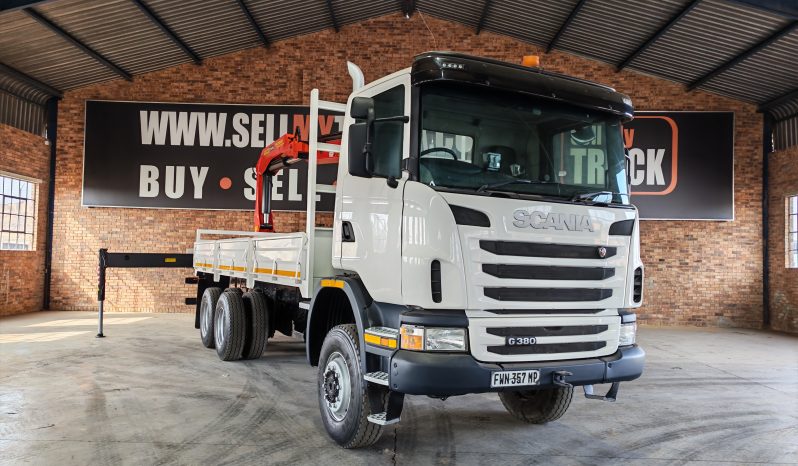 
								2012 SCANIA G380 6X6 DROPSIDE WITH PALFINGER PK23500 CRANE full									