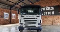 2012 SCANIA G380 6X6 DROPSIDE WITH PALFINGER PK23500 CRANE