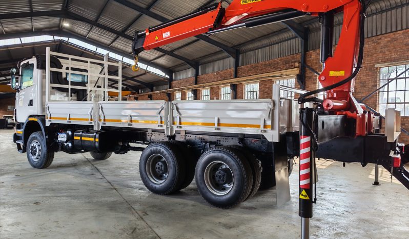 
								2012 SCANIA G380 6X6 DROPSIDE WITH PALFINGER PK23500 CRANE full									